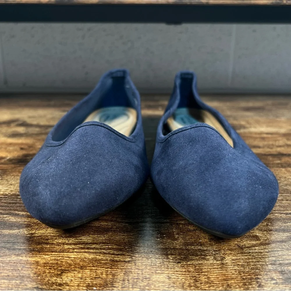 Ophelia Roe Flat Shoes Phoebe Slip On Blue Casual Point Toe Comfort women's 9.5‎